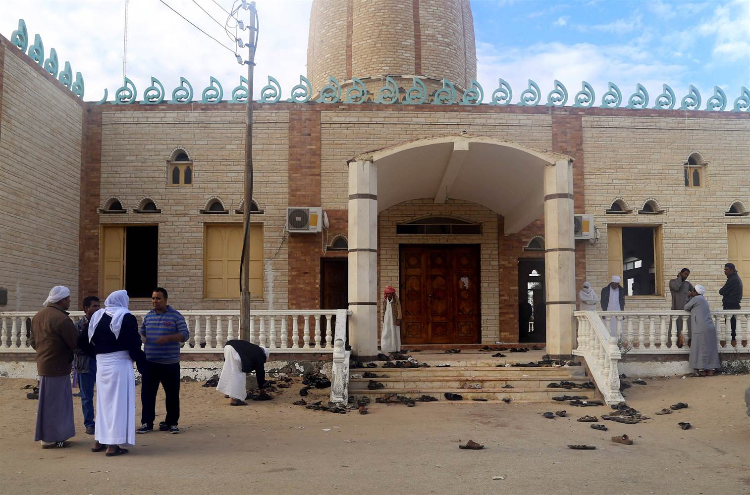 Mosque attacked during a service