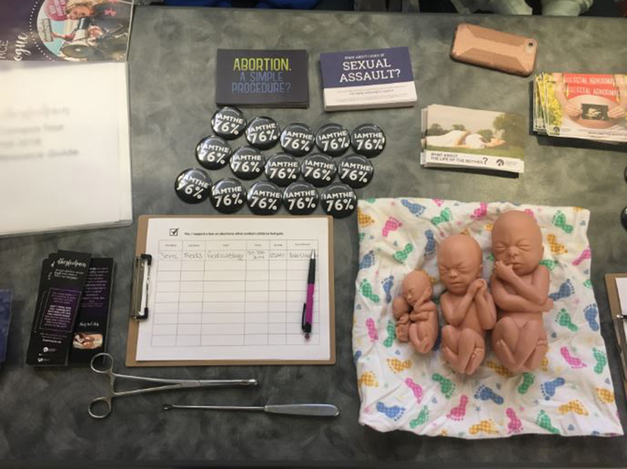 Pro-life club, They Feel Pain display in GSC