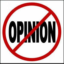 All opinions & editorials are wrong